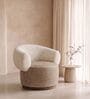 Seerlune Soft Lounge Chair In Beige Colour