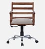Segovia Solid Wood Ergonomic Chair in Scratch Resistant Rustic Teak Finish