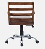 Segovia Solid Wood Ergonomic Chair in Scratch Resistant Rustic Teak Finish
