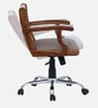 Segovia Solid Wood Ergonomic Chair in Scratch Resistant Rustic Teak Finish