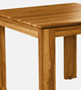 Segur Sheesham Wood 4 Seater Dining Table In Rustic Teak Finish