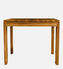 Segur Sheesham Wood 4 Seater Dining Table In Rustic Teak Finish