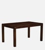 Segur Sheesham Wood 6 Seater Dining Set (1 Table + 4 Chairs + 1 Bench) In Provincial Teak Finish
