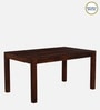 Segur Sheesham Wood 6 Seater Dining Set In Honey Oak Finish (1 Table + 4 Chairs + 1 Bench)