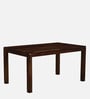 Segur Sheesham Wood 6 Seater Dining Set In Provincial Teak Finish with 01 Table 01 Bench and 4 Chairs