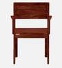 Segur Sheesham Wood Arm Chair In Honey Oak Finish