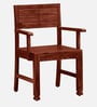 Segur Sheesham Wood Arm Chair In Honey Oak Finish