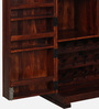 Segur Sheesham Wood Bar Cabinet In Honey Oak Finish