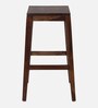 Segur Sheesham Wood Bar Stool In Provincial Teak