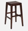 Segur Sheesham Wood Bar Stool In Provincial Teak