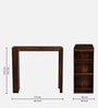 Segur Sheesham Wood Bar Table Set in Provincial Teak Finish With 2 Chairs