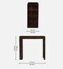 Segur Sheesham Wood Bar Table Set in Provincial Teak Finish With Set of 2 Cushioned Chairs