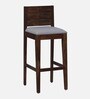 Segur Sheesham Wood Bar Table Set in Provincial Teak Finish With Set of 2 Cushioned Chairs