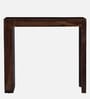 Segur Sheesham Wood Bar Table Set in Provincial Teak Finish With Set of 2 Cushioned Chairs