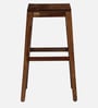 Segur Sheesham Wood Bar Table Set in Provincial Teak Finish With Set of 2 Stools
