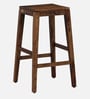 Segur Sheesham Wood Bar Table Set in Provincial Teak Finish With Set of 2 Stools