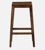 Segur Sheesham Wood Bar Table Set in Provincial Teak Finish With Set of 2 Stools