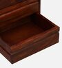 Segur Sheesham Wood Bedside Table In Honey Oak Finish With Drawers