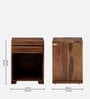 Segur Sheesham Wood Bedside Table In Provincial Teak Finish