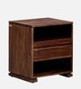 Segur Sheesham Wood Bedside Table In Provincial Teak Finish With Drawer