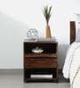 Segur Sheesham Wood Bedside Table In Provincial Teak Finish With Drawer
