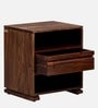 Segur Sheesham Wood Bedside Table In Provincial Teak Finish With Drawer