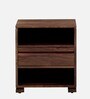 Segur Sheesham Wood Bedside Table In Provincial Teak Finish With Drawer