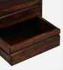 Segur Sheesham Wood Bedside Table In Provincial Teak Finish With Drawers
