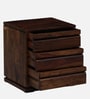 Segur Sheesham Wood Bedside Table In Provincial Teak Finish With Drawers