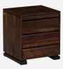 Segur Sheesham Wood Bedside Table In Provincial Teak Finish With Drawers