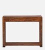 Segur Sheesham Wood Console Table In Provincial Teak Finish