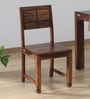 Segur Sheesham Wood Dining Chairs In Provincial Teak Finish (Set Of 2)