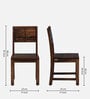 Segur Sheesham Wood Dining Chairs In Provincial Teak Finish (Set Of 2)