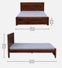Segur Sheesham Wood King Size Bed In Honey Oak Finish