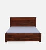 Segur Sheesham Wood King Size Bed In Honey Oak Finish