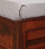 Segur Sheesham Wood King Size Bed In Honey Oak Finish With Box Storage