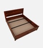 Segur Sheesham Wood King Size Bed In Honey Oak Finish With Box Storage