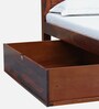 Segur Sheesham Wood King Size Bed In Honey Oak Finish With Drawer Storage