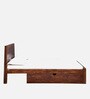 Segur Sheesham Wood King Size Bed In Provincial Teak Finish With Drawer Storage