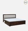 Segur Sheesham Wood King Size Bed In Provincial Teak Finish With Drawer Storage