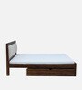 Segur Sheesham Wood King Size Bed In Provincial Teak Finish With Drawer Storage