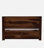 Segur Sheesham Wood King Size Bed In Provincial Teak Finish With Hydraulic Storage