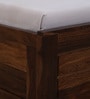 Segur Sheesham Wood King Size Bed In Provincial Teak Finish With Hydraulic Storage