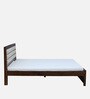 Segur Sheesham Wood King Size Bed In Provincial Teak Finish with Padded Headboard