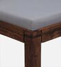 Segur Sheesham Wood Nesting Coffee Table Set in Provincial Teak Finish With Cushioned Stools