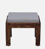 Segur Sheesham Wood Nesting Coffee Table Set in Provincial Teak Finish With Cushioned Stools