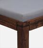 Segur Sheesham Wood Nesting Coffee Table Set in Provincial Teak Finish With Cushioned Stools
