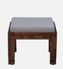 Segur Sheesham Wood Nesting Coffee Table Set in Provincial Teak Finish With Cushioned Stools