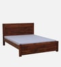 Segur Sheesham Wood Queen Size Bed In Honey Oak Finish