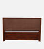 Segur Sheesham Wood Queen Size Bed In Honey Oak Finish With Box Storage